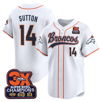 Men's Denver Broncos 2025 Vapor Baseball Jersey - All Stitched