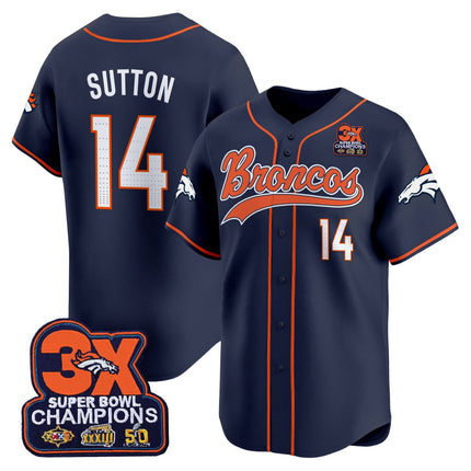 Men's Denver Broncos 2025 Vapor Baseball Jersey - All Stitched
