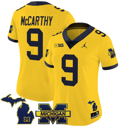 Women's Michigan Wolverines 2025 Vapor Limited Jersey - All Stitched