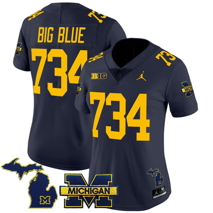 Women's Michigan Wolverines 2025 Vapor Limited Jersey - All Stitched