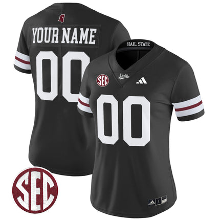 Mississippi State Bulldogs 'Dark Mode' Vapor Limited Custom Jersey - All Stitched