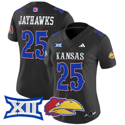 Women's Kansas Jayhawks 2025 Vapor Limited Jersey - All Stitched