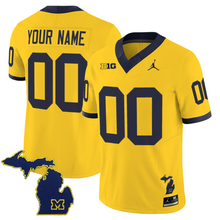 Michigan Wolverines 2025 Vapor Limited Custom Jersey V2 - All Stitched