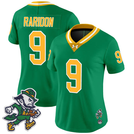Women's Notre Dame Fighting Irish 2025 'Gridiron Leprechaun Edition' Vapor Limited Jersey – All Stitched