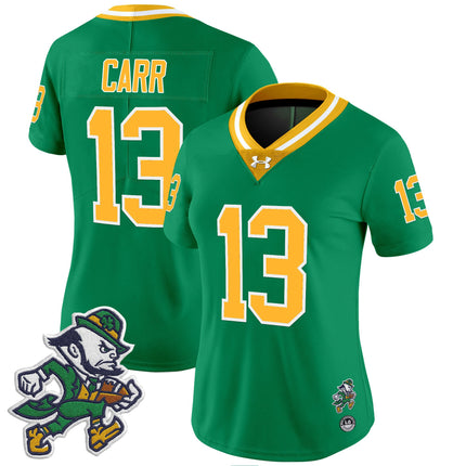 Women's Notre Dame Fighting Irish 2025 'Gridiron Leprechaun Edition' Vapor Limited Jersey – All Stitched