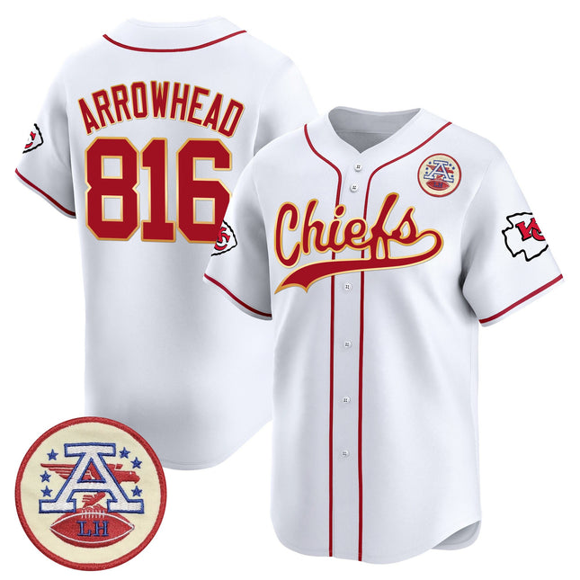 Men's Kansas City Chiefs 2025 Vapor Baseball Jersey - All Stitched