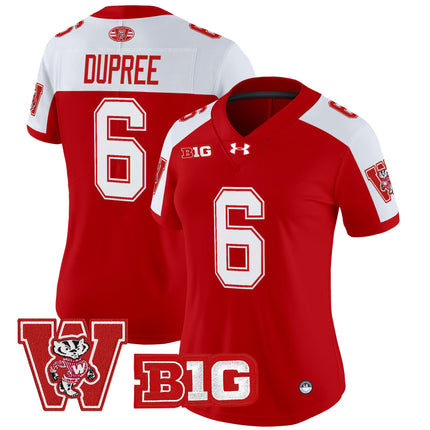Women's Wisconsin Badgers Throwback Vapor Limited Jersey - All Stitched