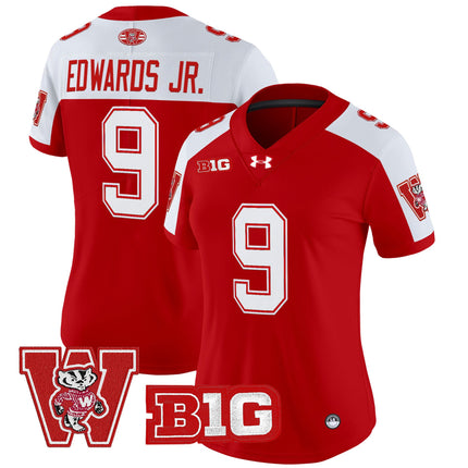 Women's Wisconsin Badgers Throwback Vapor Limited Jersey - All Stitched
