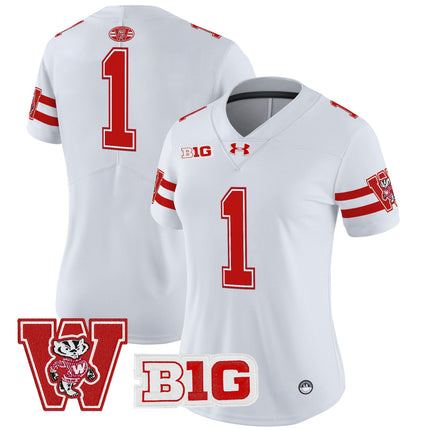 Women's Wisconsin Badgers Throwback Vapor Limited Jersey - All Stitched