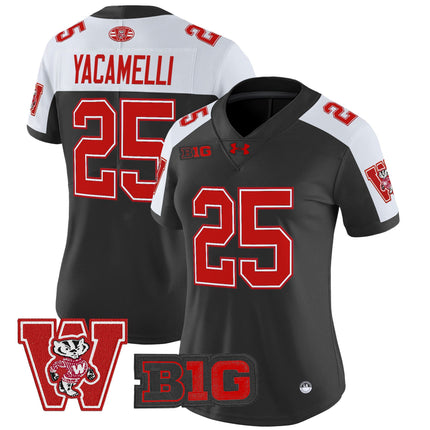 Women's Wisconsin Badgers Throwback Vapor Limited Jersey - All Stitched