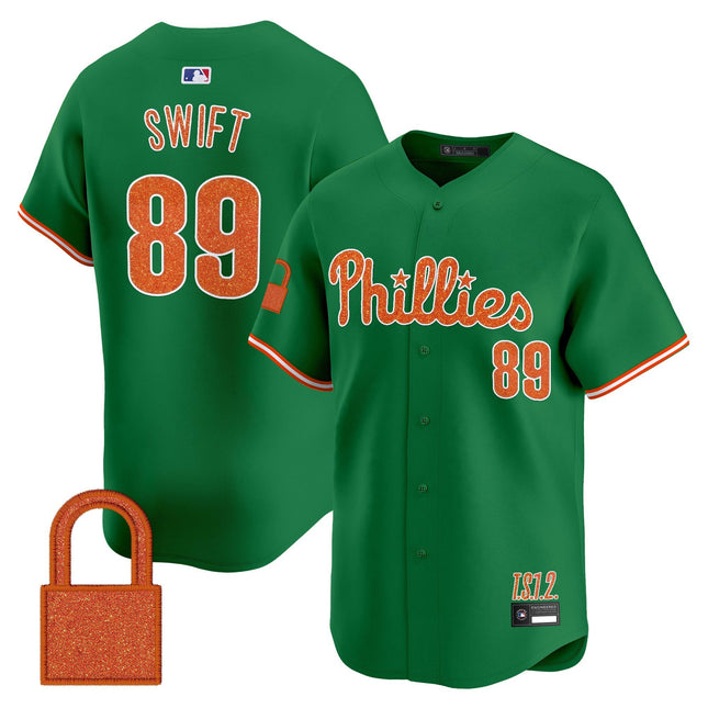 Men's Philadelphia Phillies 'Taylor Swift - TS12 - The Life of a Showgirl' Vapor Premier Limited Jersey - All Stitched