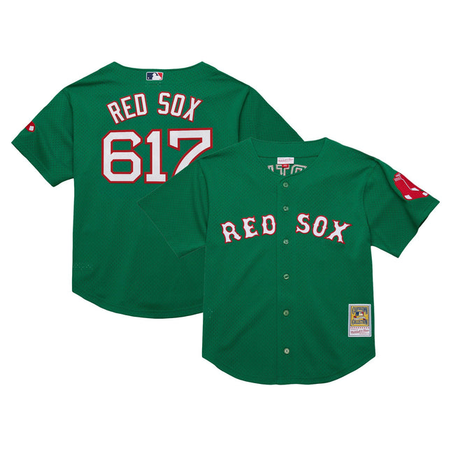 Men's Boston Red Sox Throwback Jersey - Cooperstown Collection - All Stitched