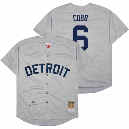 Men's Detroit Tigers Throwback Jersey - Cooperstown Collection - All Stitched