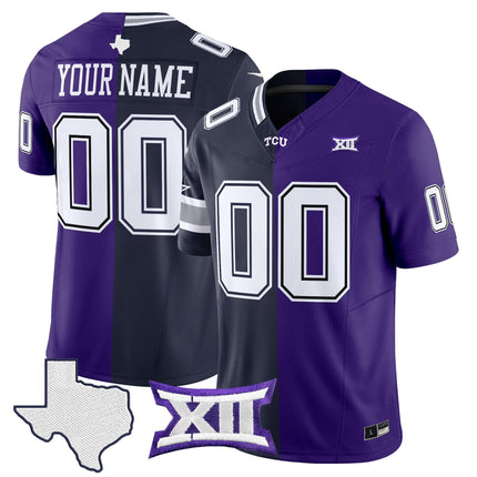 Dallas Cowboys x College Football' Split Vapor Limited Custom Jersey - All Stitched