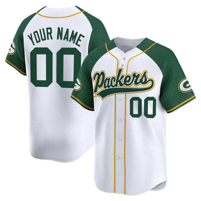 Green Bay Packers 2025 Vapor Baseball Custom Jersey - All Stitched