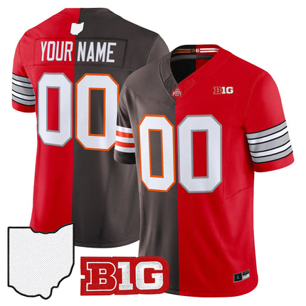 Browns & Bengals x College Football' Split Vapor Limited Custom Jersey - All Stitched