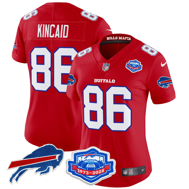 Women's Buffalo Bills 2025 "Rivalries" Vapor Limited Jersey - Farewell Season Patch - All Stitched