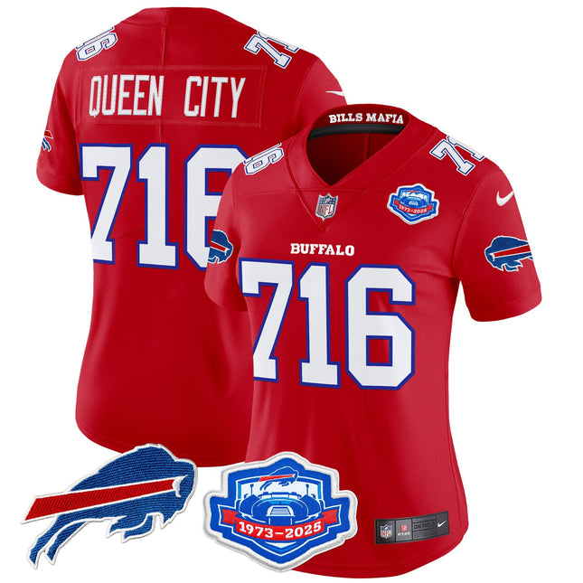 Women's Buffalo Bills 2025 "Rivalries" Vapor Limited Jersey - Farewell Season Patch - All Stitched