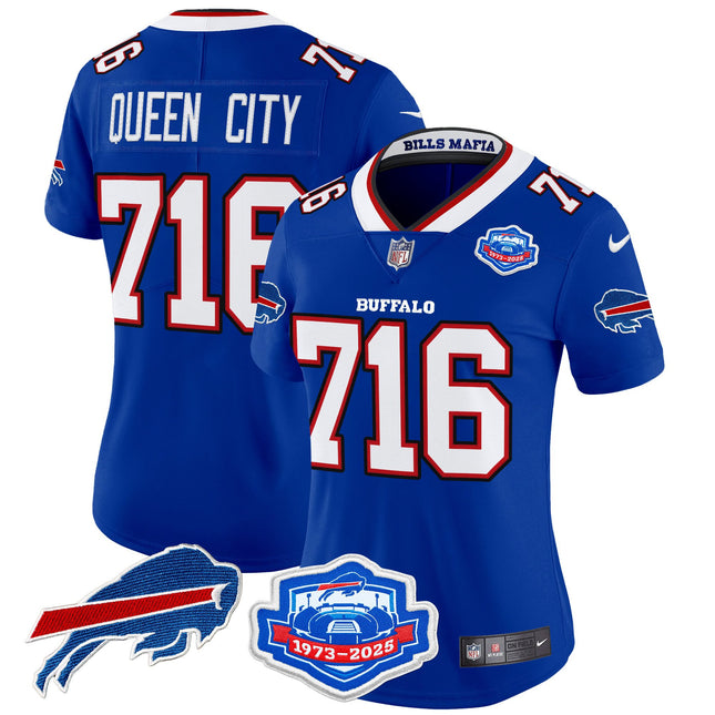 Women's Buffalo Bills 2025 "Rivalries" Vapor Limited Jersey - Farewell Season Patch - All Stitched