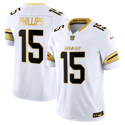Men's Miami Dolphins 2025 "Rivalries" Gold Vapor Limited Jersey - All Stitched