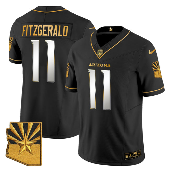 Men's Arizona Cardinals 2025 "Rivalries" Gold Vapor Limited Jersey - All Stitched