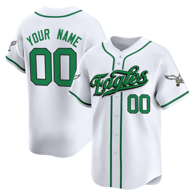 Philadelphia Eagles 2025 Vapor Baseball Custom Jersey V2 - All Stitched