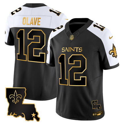 Men's New Orleans Saints 2025 Gold Vapor Limited Jersey - All Stitched
