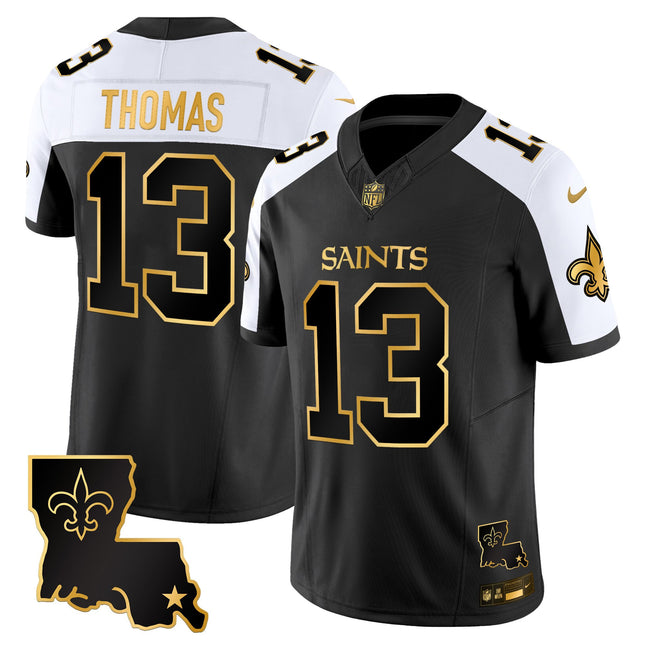 Men's New Orleans Saints 2025 Gold Vapor Limited Jersey - All Stitched