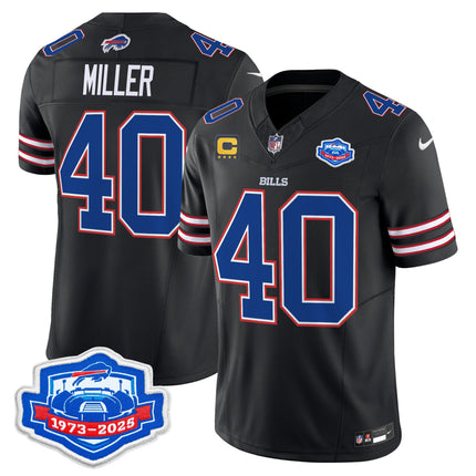 Men's Buffalo Bills 2025 Farewell Season Patch Vapor Limited Jersey - All Stitched