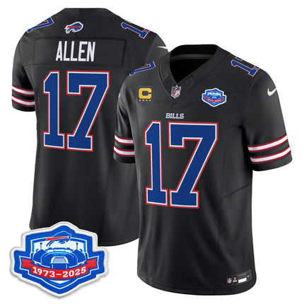 Men's Buffalo Bills 2025 Farewell Season Patch Vapor Limited Jersey - All Stitched