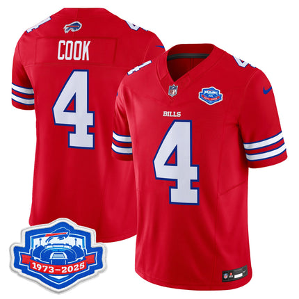 Men's Buffalo Bills 2025 Farewell Season Patch Vapor Limited Jersey - All Stitched