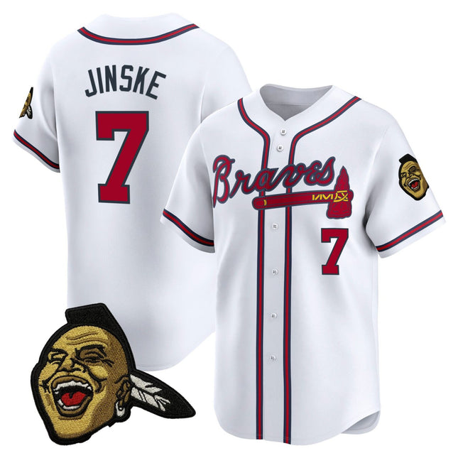 Wayn Jinske Atlanta Braves Vapor Limited Jersey - All Stitched