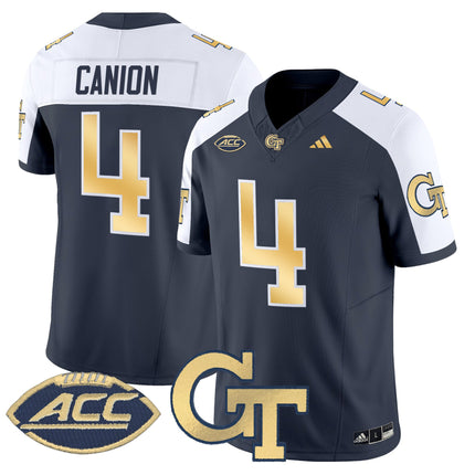Youth's Georgia Tech Yellow Jackets 2025 Vapor Limited Jersey - All stitched