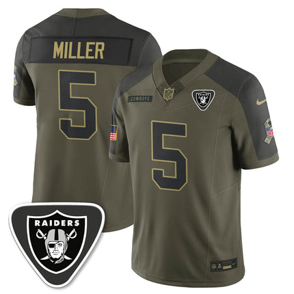 Las Vegas Raiders 2025 Salute to Service Limited Jersey - All Stitched