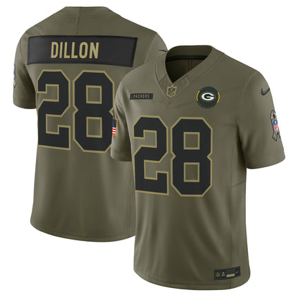Men's Green Bay Packers 2025 Salute to Service Vapor Limited Jersey - All Stitched