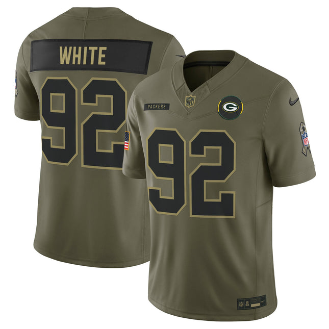 Men's Green Bay Packers 2025 Salute to Service Vapor Limited Jersey - All Stitched