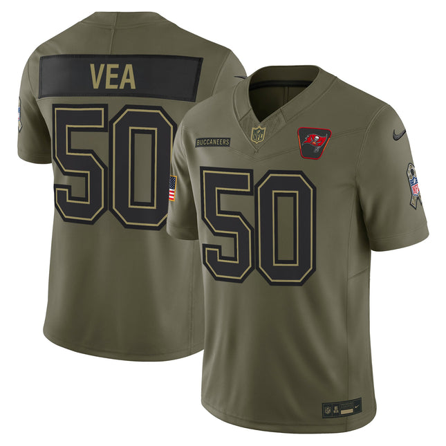 Tampa Bay Buccaneers 2025 Salute to Service Vapor Limited Jersey - All Stitched