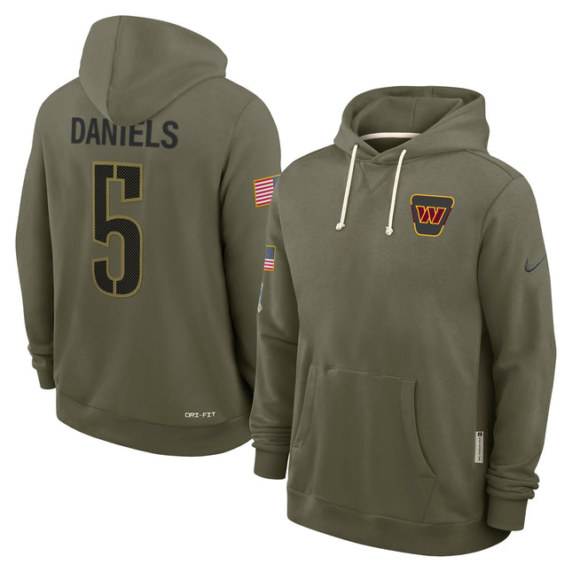 Washington Commanders 2025 Salute to Service Pullover Hoodie - All Stitched