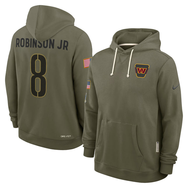 Washington Commanders 2025 Salute to Service Pullover Hoodie - All Stitched