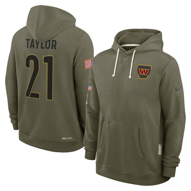 Washington Commanders 2025 Salute to Service Pullover Hoodie - All Stitched