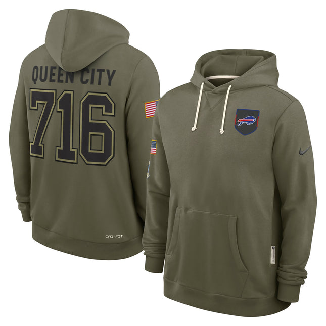 Buffalo Bills 2025 Salute to Service Pullover Hoodie - All Stitched