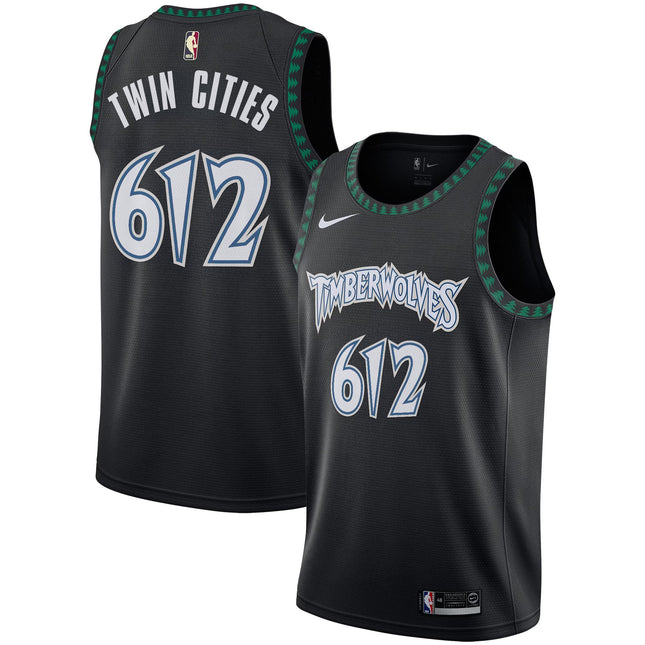 Minnesota Timberwolves 2025/26 "Black Trees" Swingman Jersey - All Stitched