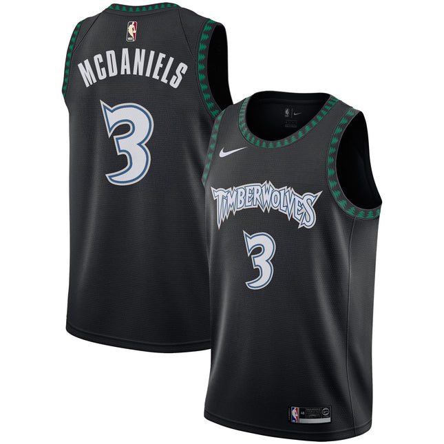 Minnesota Timberwolves 2025/26 "Black Trees" Swingman Jersey - All Stitched