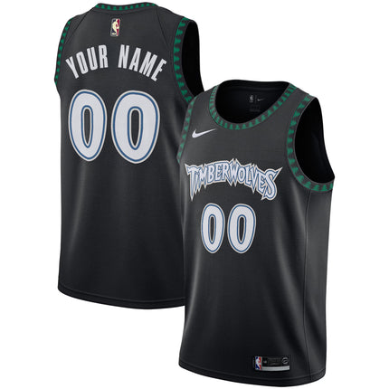 Minnesota Timberwolves 2025/26 "Black Trees" Swingman Custom Jersey - All Stitched