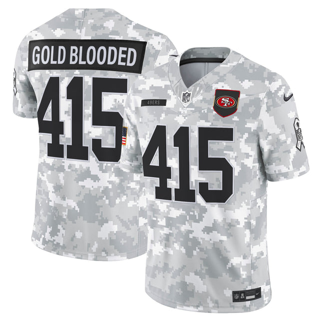 Men's San Francisco 49ers 2025 Salute to Service Vapor Limited Jersey - All Stitched