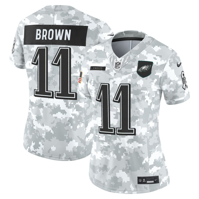 Women's Philadelphia Eagles 2025 Salute to Service Limited Jersey - All Stitched