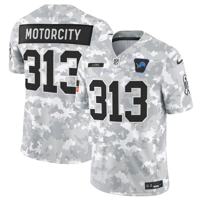 Men's Detroit Lions 2025 Salute to Service Vapor Limited Jersey - All Stitched