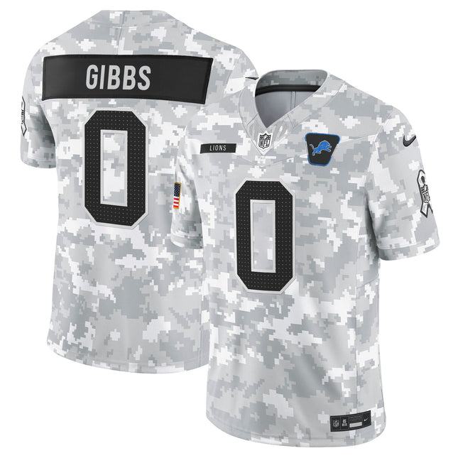Men's Detroit Lions 2025 Salute to Service Vapor Limited Jersey - All Stitched