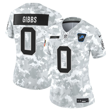 Women's Detroit Lions 2025 Salute to Service Vapor Limited Jersey - All Stitched