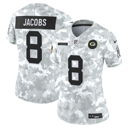 Women's Green Bay Packers 2025 Salute to Service Vapor Limited Jersey - All Stitched